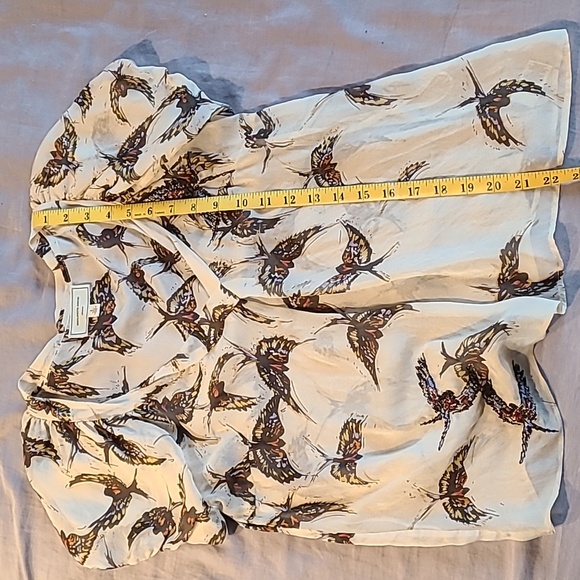*2/$40 closet sale* EUC s.4 Anthropologie Moulinette Soeurs silk blouse - Picture 8 of 8